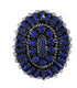Sterling Silver And Lapis Needlepoint Southwestern Ring Size 7-1/4 WX61916